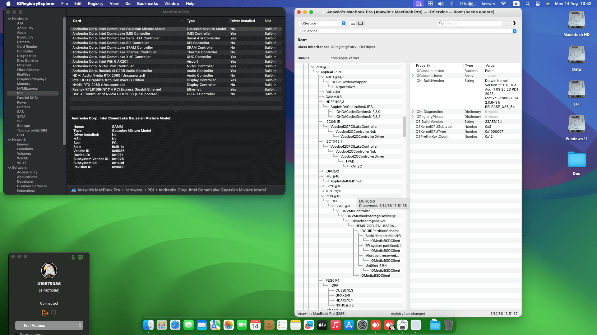 Acer Nitro 5 AN515 55 517N 4th [CometLake   Intel UHD 630 + I2C]   OpenCore 1
